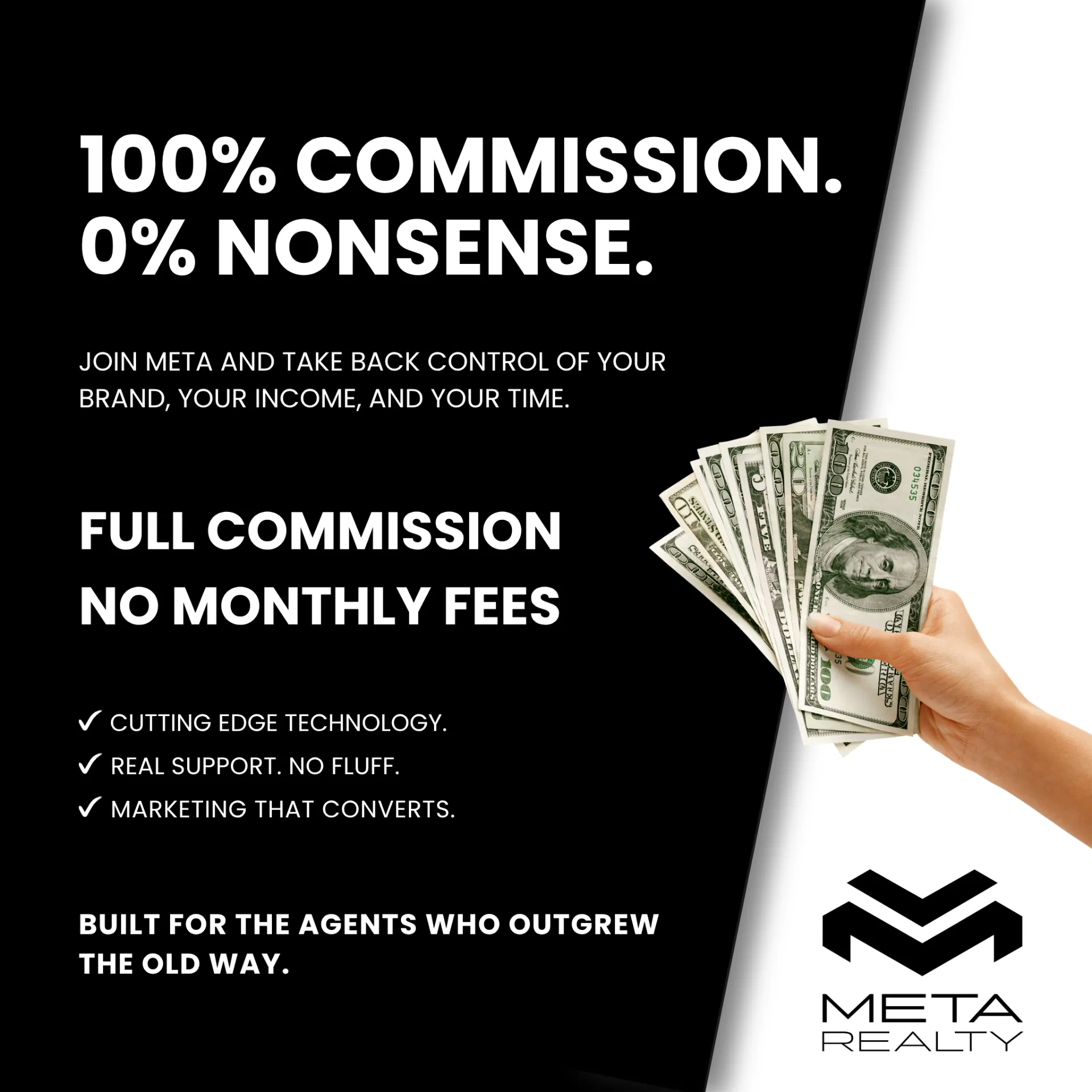 100% Commission. 0% Nonsense.